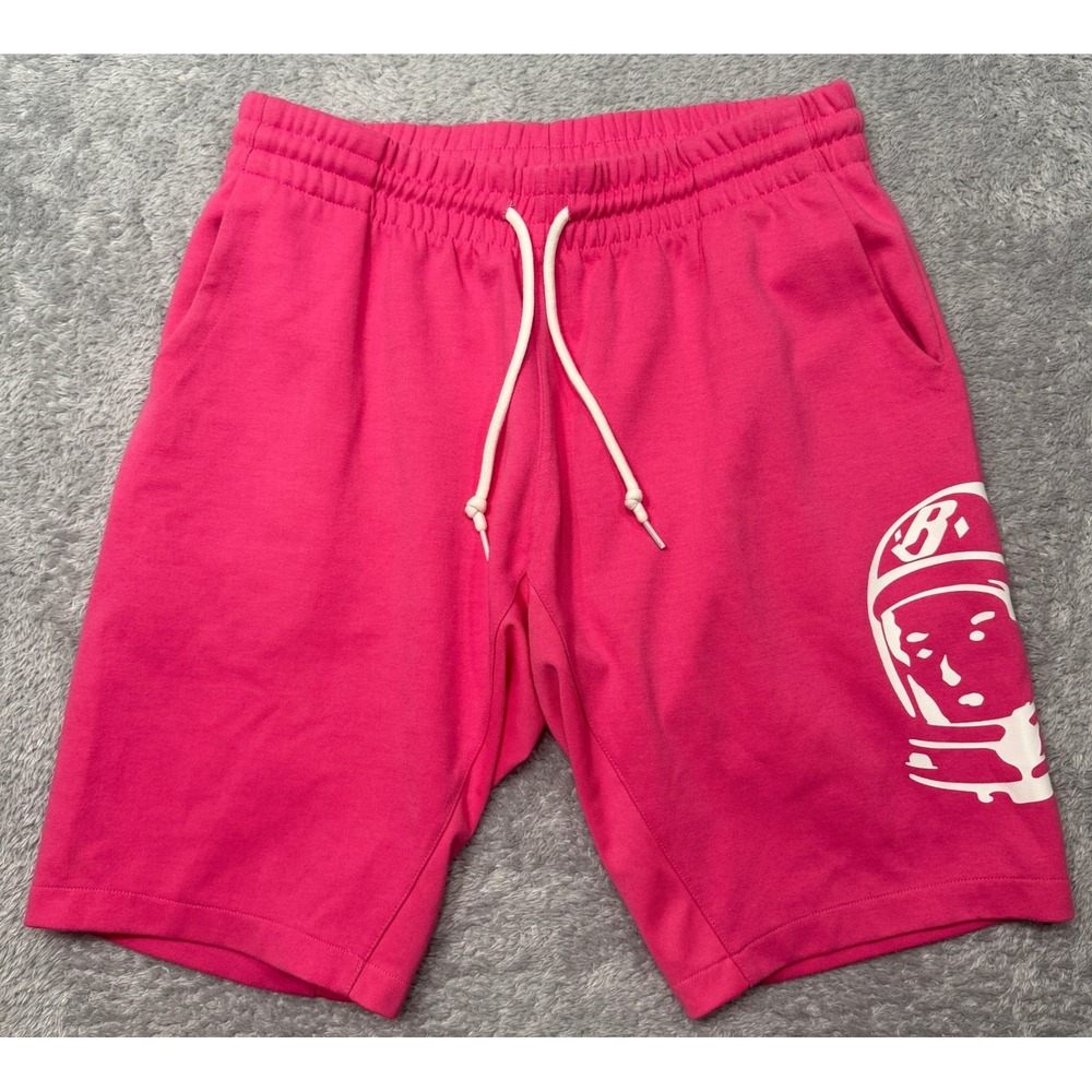 Billionaire Boys Club Shorts Mens L Pink Helmet Logo Sweat Shorts Streetwear